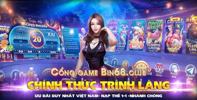 Game Bin68 Club - Chơi đánh bài ăn thưởng thật siêu uy tín và xanh chín - 789 Club