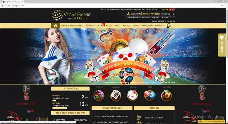 Vegas Empire - Sòng bài Casino đẳng cấp, chân thật lên tới 99.99% - BumVip